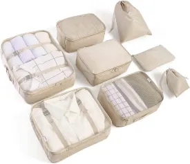 8 Set Packing Cubes for Suitcases Travel Luggage Packing Organizers,Travel Accessories Essentials Luggage Organizer with Shoe/Tioletry/Laundry Bag