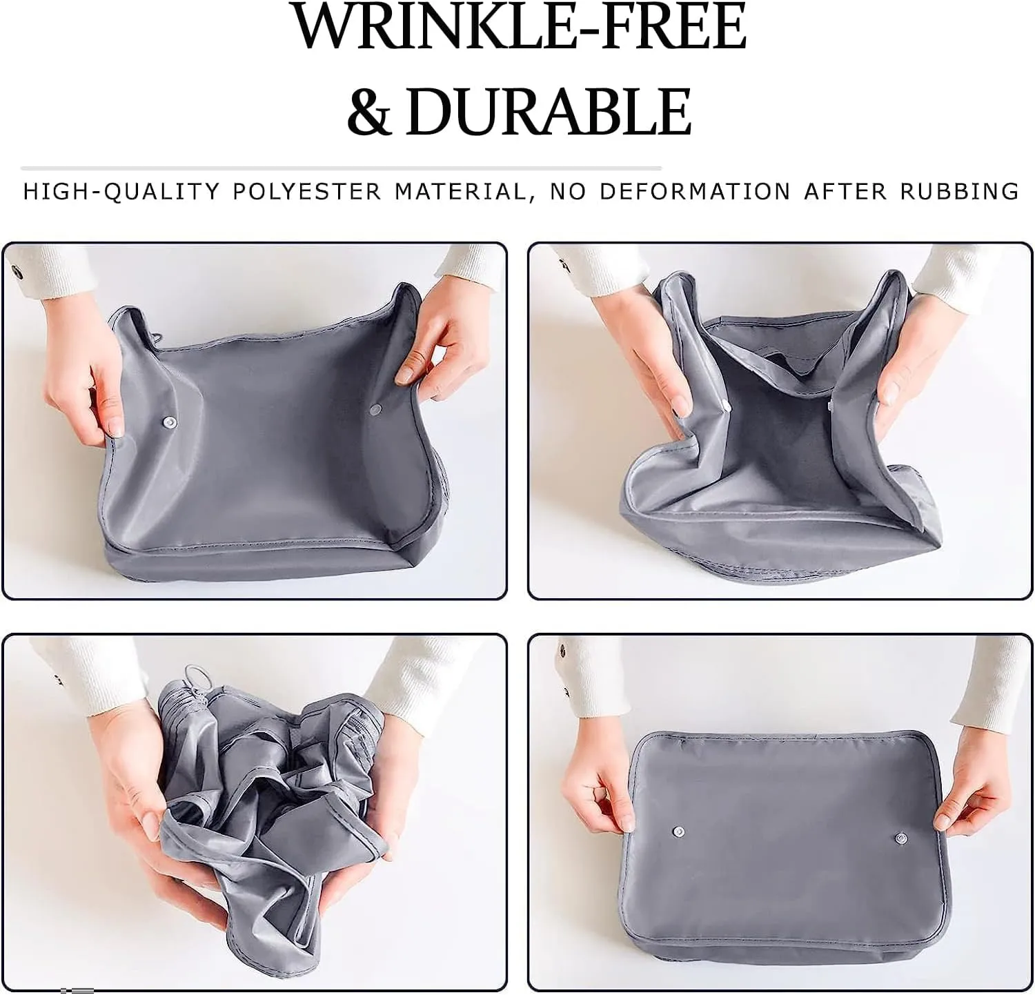 8 Set Packing Cubes for Suitcases Travel Luggage Packing Organizers,Travel Essentials Accessories Luggage Organizer with Shoe Bag Tioletry/Laundry BagGrey