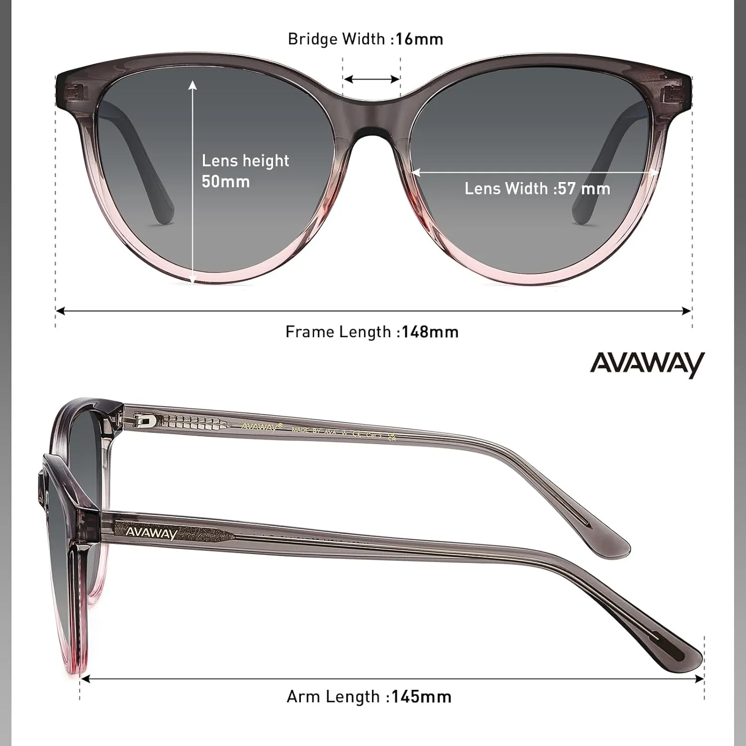 AVAWAY Women's Sunglasses Polarized 100% UV Protection for Driving Golf Hiking Boating