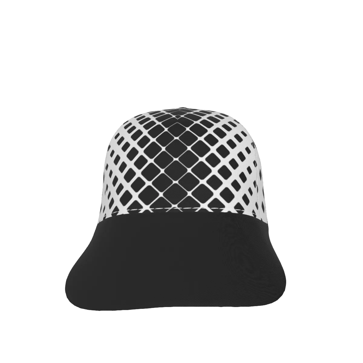 Black And White 90 with Black Peaked Cap