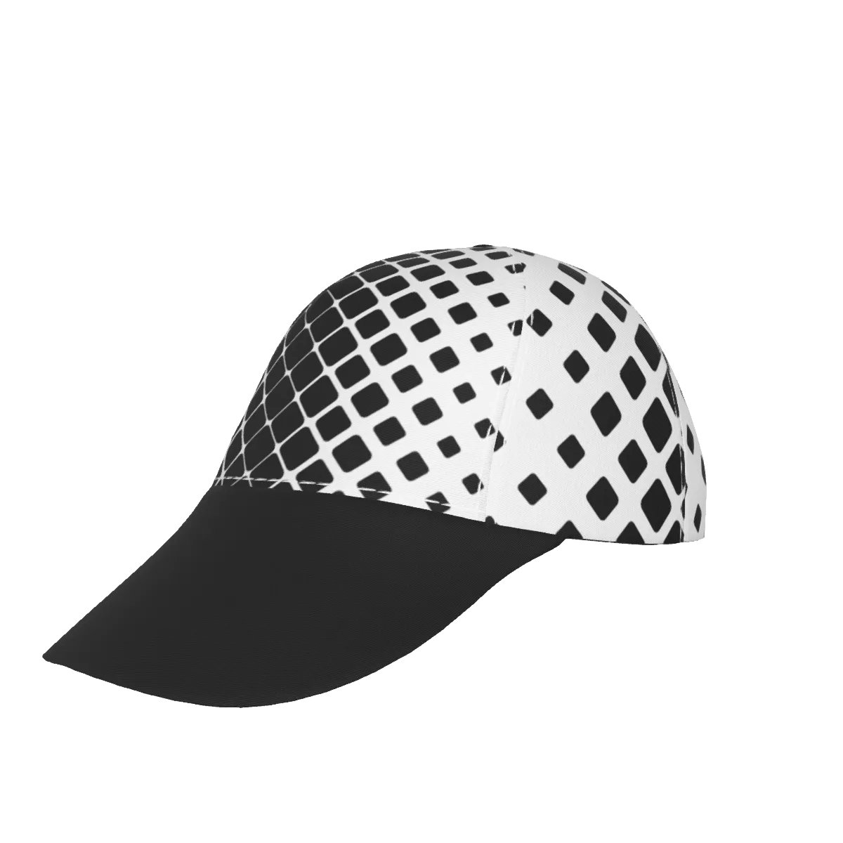 Black And White 90 with Black Peaked Cap