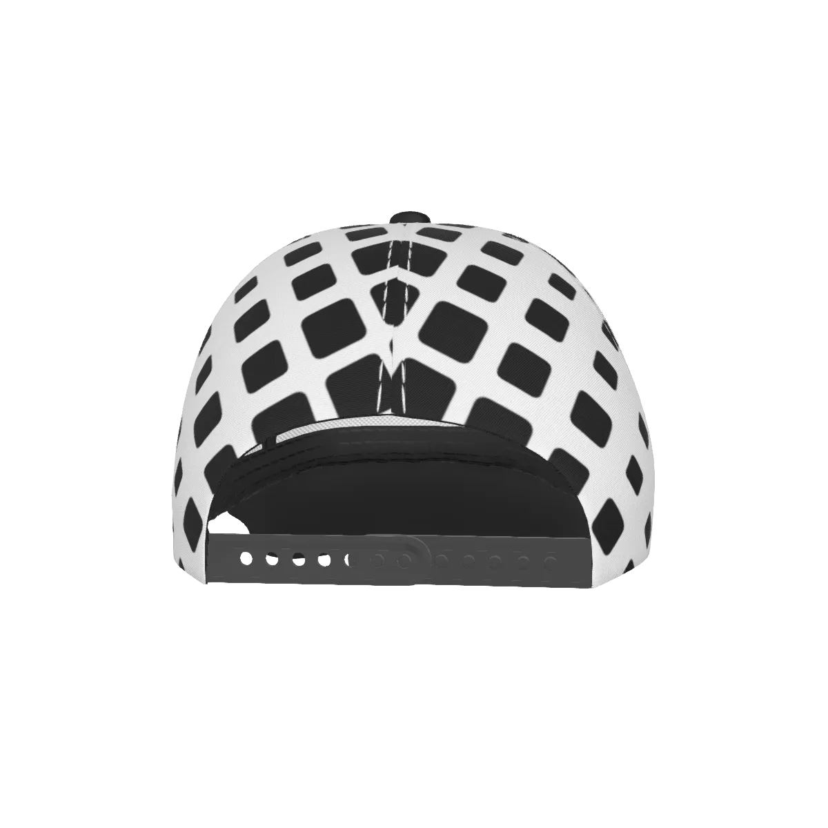 Black And White 90 with Black Peaked Cap