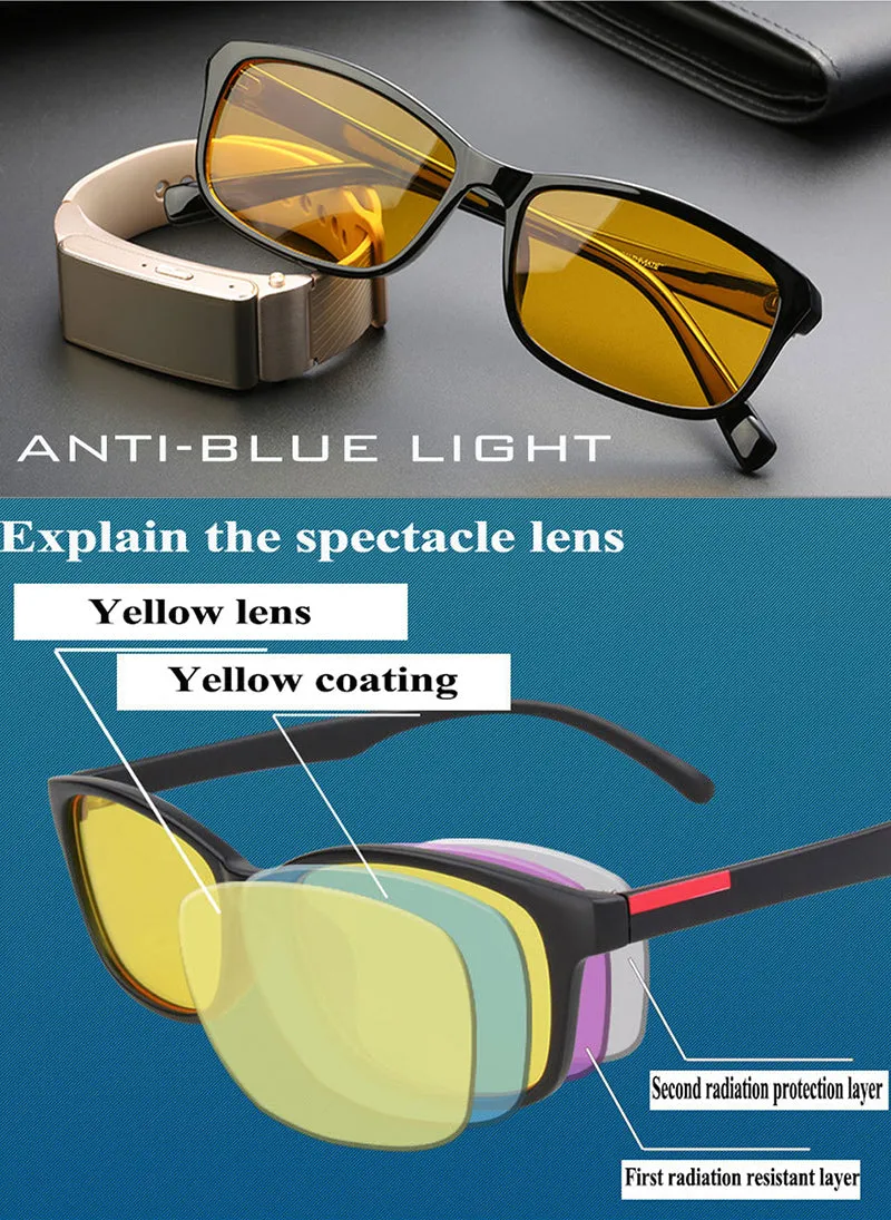 Blue Light Blocking UV400 Anti-Eye Strain Computer Reading Mobile Phone Glasses
