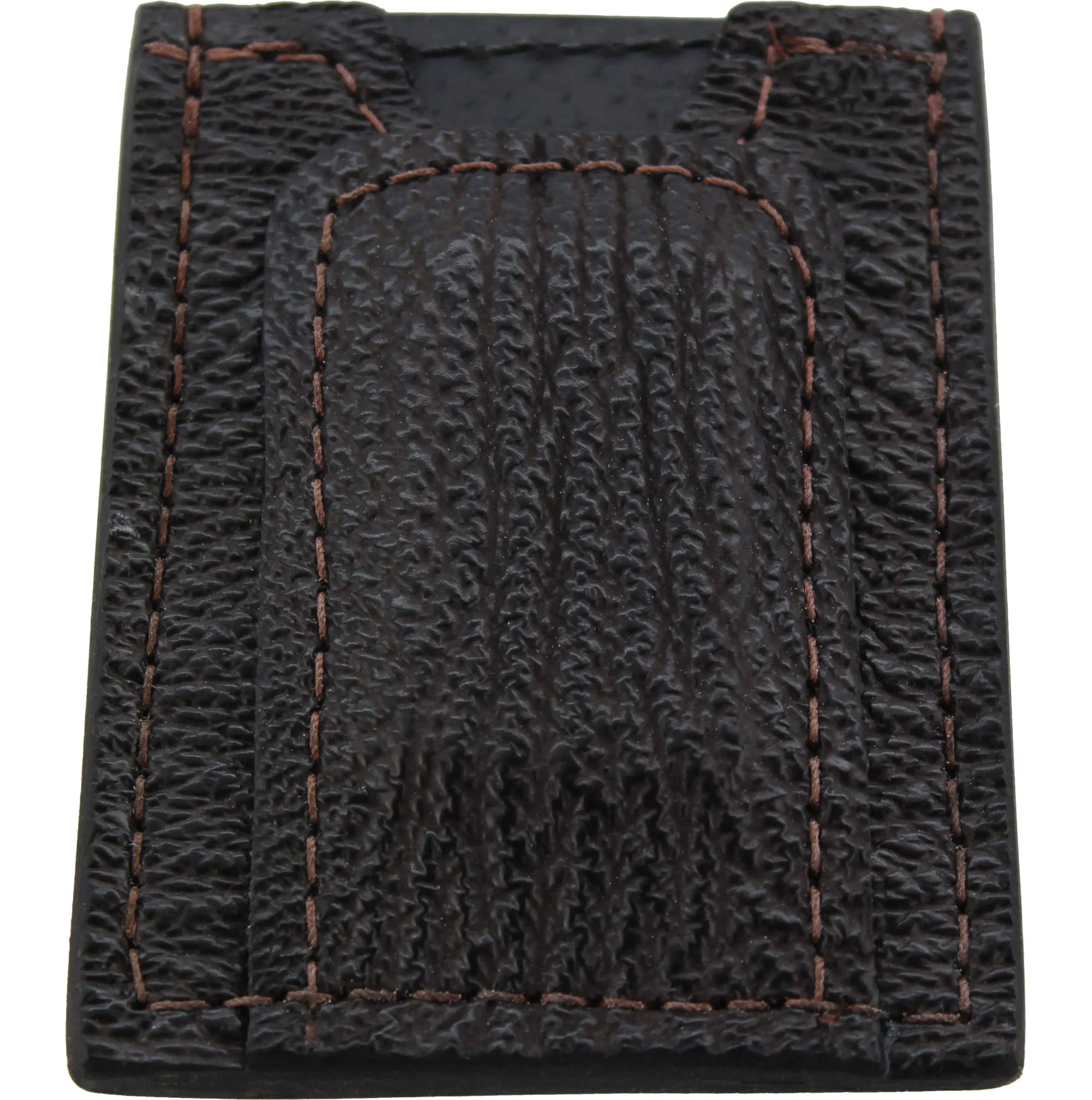 Brown Shark Money Clip Wallet With Credit Card Slots