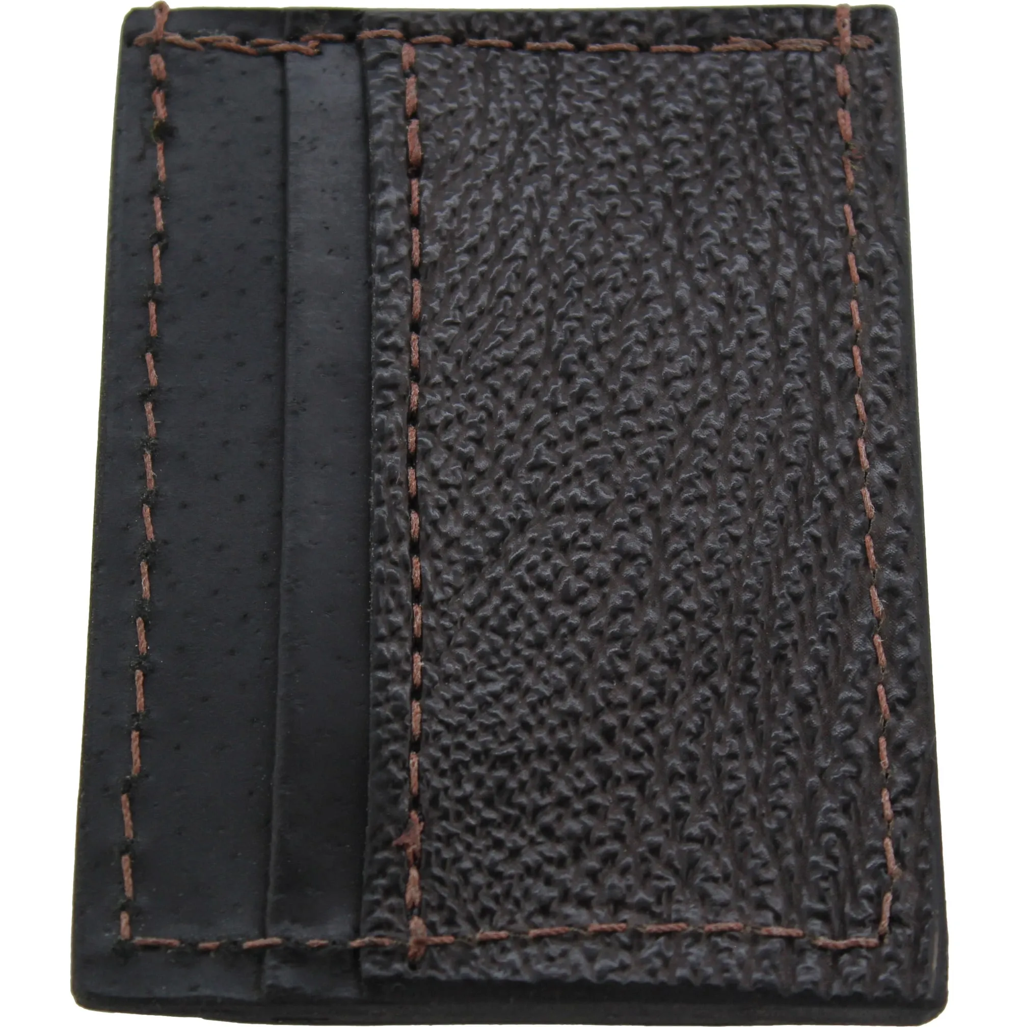 Brown Shark Money Clip Wallet With Credit Card Slots