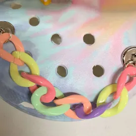 CHAIN SHOE CHARMS - PASTEL RESIN CHAIN