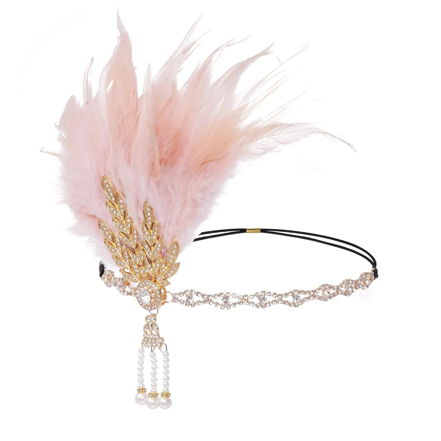 choyaxo Flapper Headband Roaring 20s Headpiece Great Gatsby Headpiece for Women