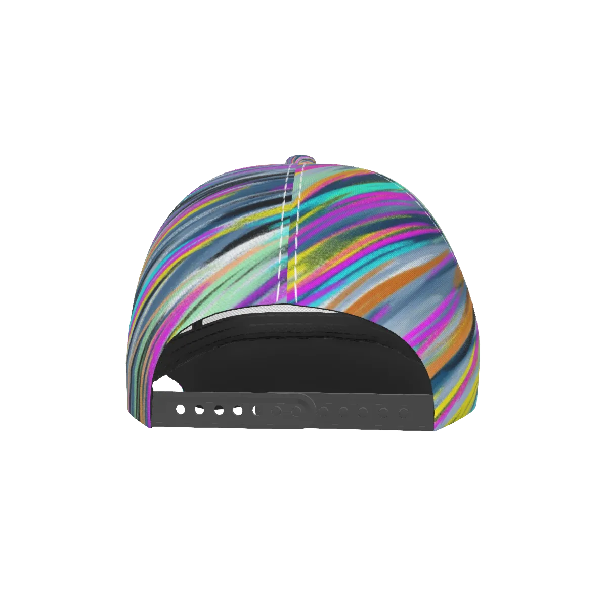 Colorful Waves Peaked Cap