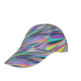 Colorful Waves Peaked Cap