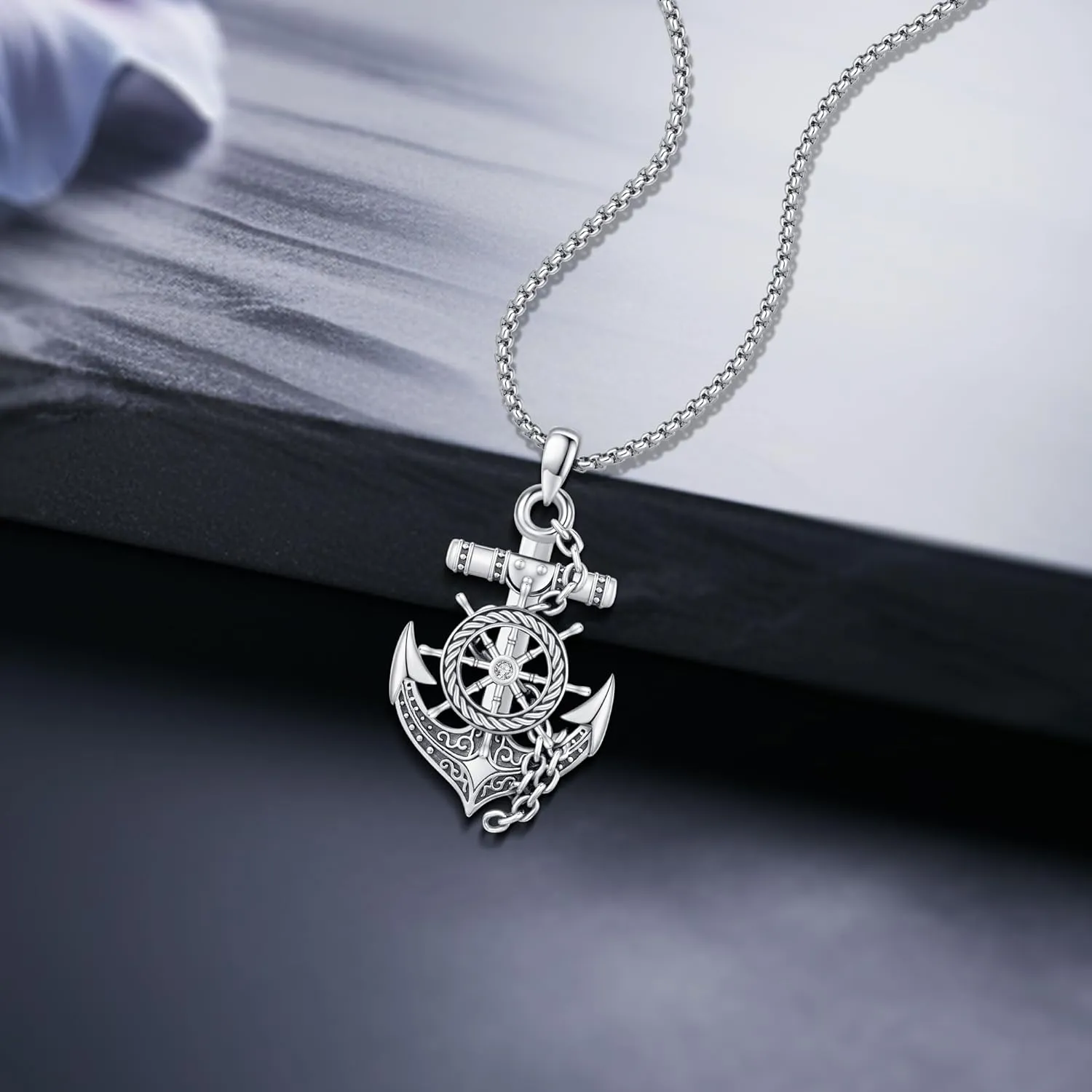 Compass Necklace for Women Men 925 Sterling Silver Celtic Knot Compass Pendant Jewelry Friendship Talisman Travel Graduation Christmas Birthday Gifts for Her Him