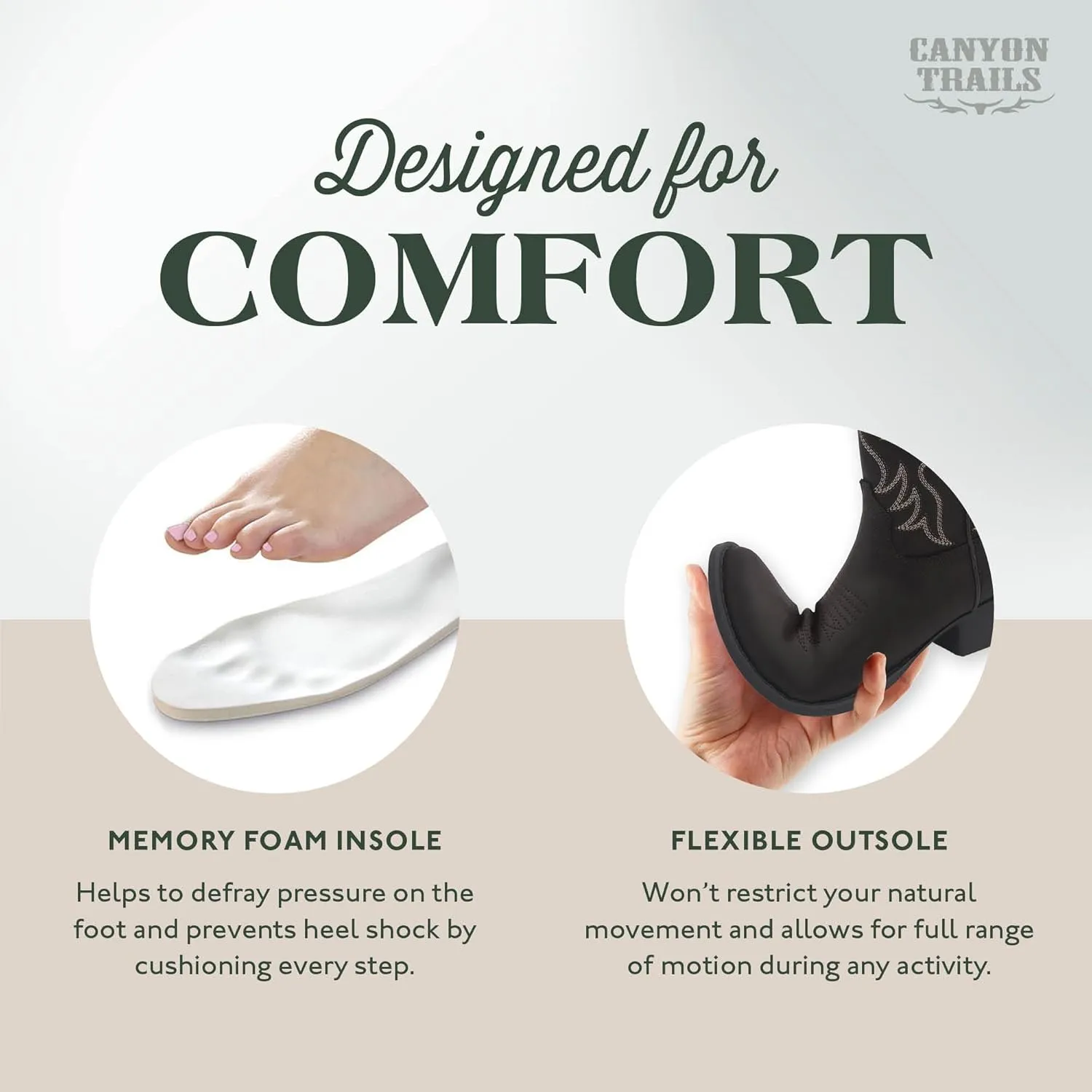 Cowboy Boots for Women - Classic Embroidery Traditional Style Cowgirl Boots, Comfortable Western Boots