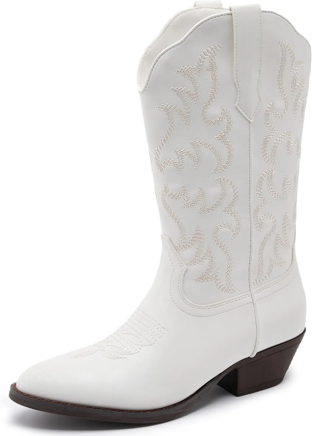 Cowboy Boots for Women - Classic Embroidery Traditional Style Cowgirl Boots, Comfortable Western Boots