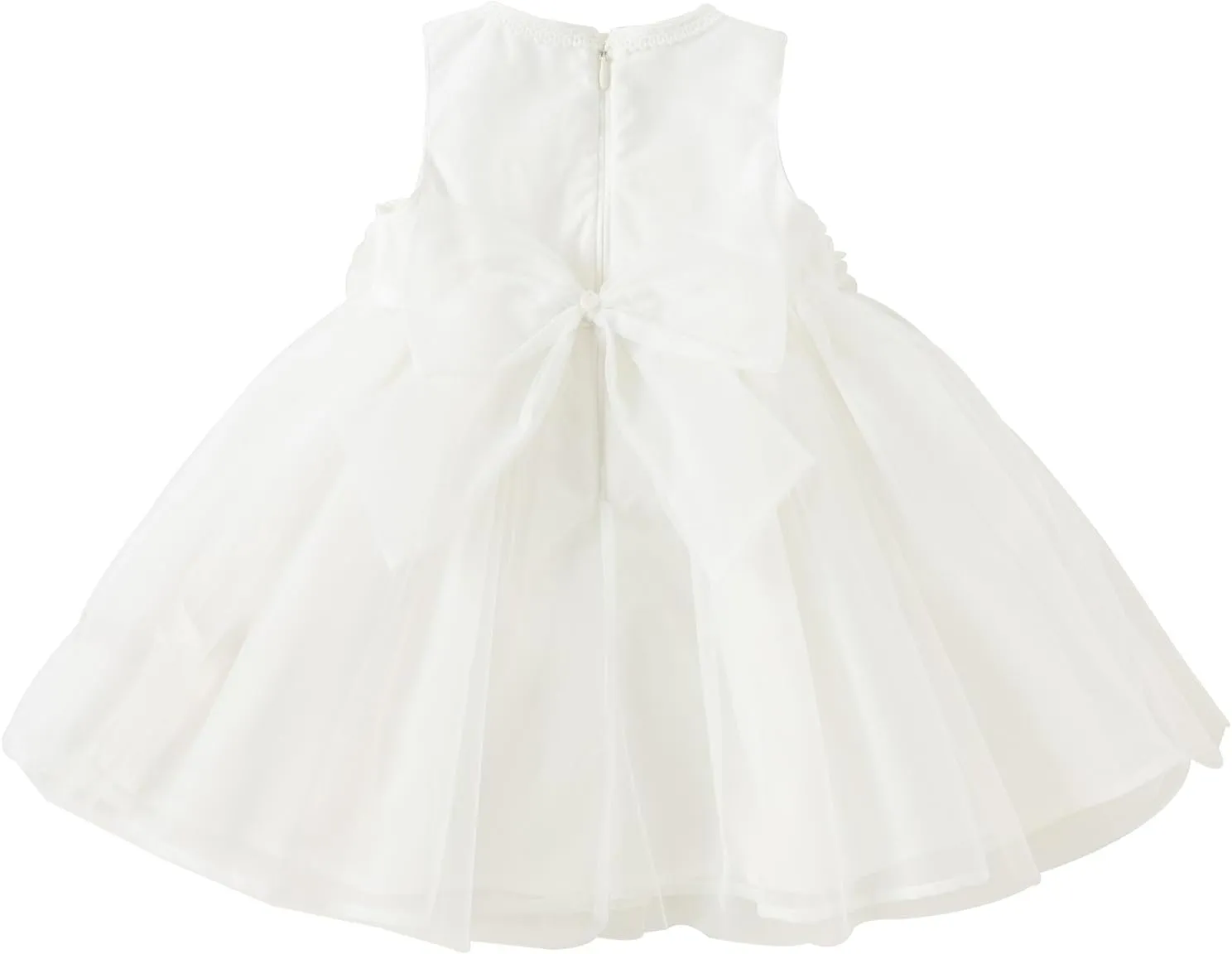 DAVE&BELLA Toddler Girls Tutu Dress, Tulle Ruffled Sleeveless Princess Dresses Summer Flower Sundress Wedding Birthday Party