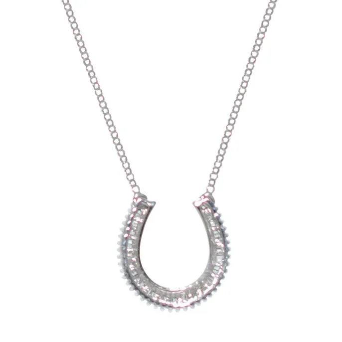 Diamond Horse Shoe Necklace