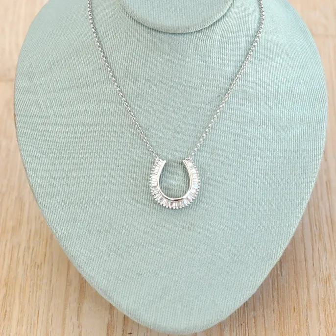 Diamond Horse Shoe Necklace