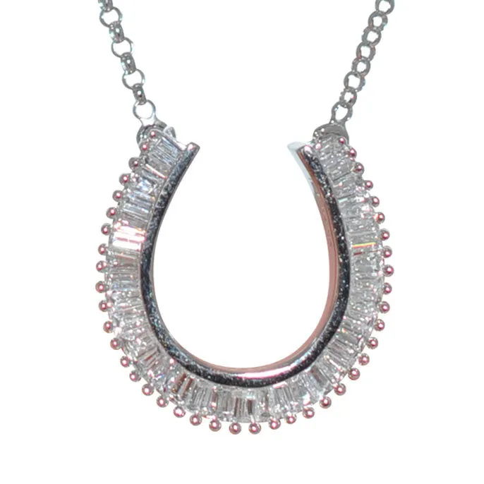 Diamond Horse Shoe Necklace
