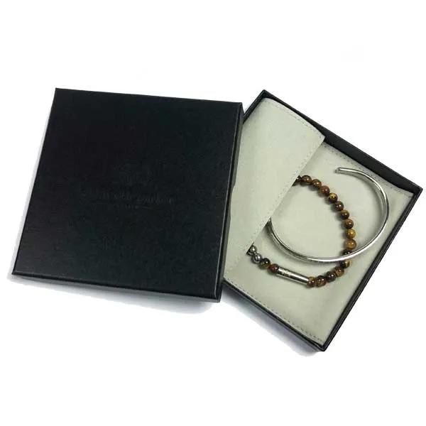 Double Wrap Criss Cross Grey Leather Bracelet