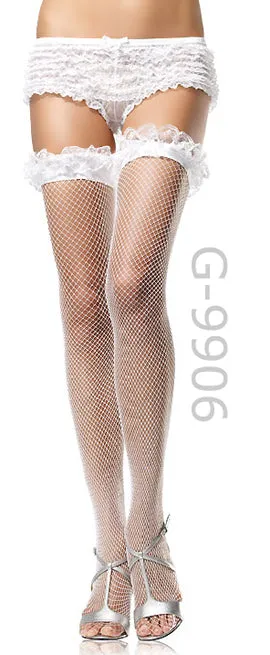 Fishnet Thigh High Stockings 9906
