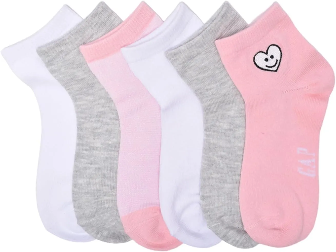 GAP Girls Quarter Crew Socks, Multi-Pack Kids Socks, Soft & Stretchy, Comfortable