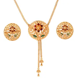 Gardenia Minakari Tie Chain Set (24 Inch)