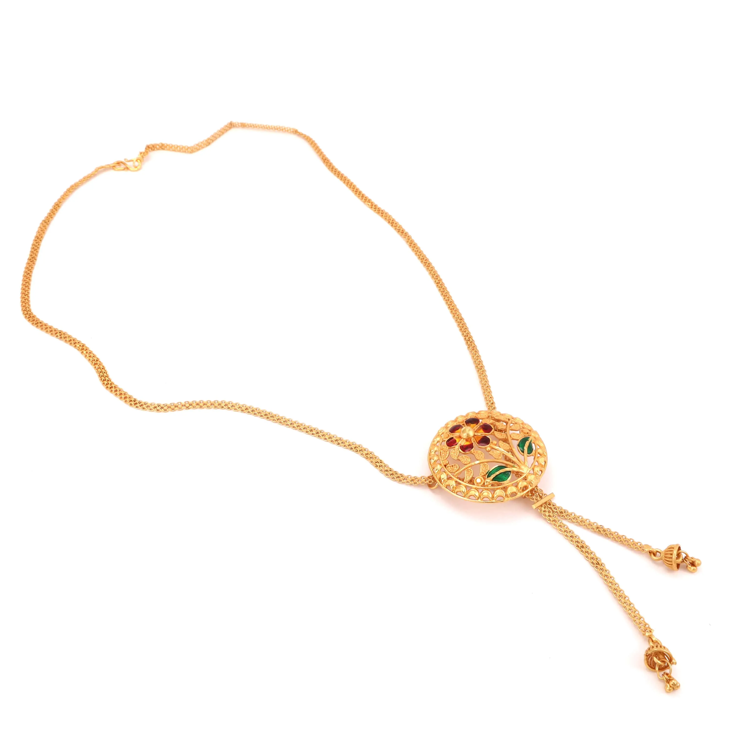 Gardenia Minakari Tie Chain Set (24 Inch)