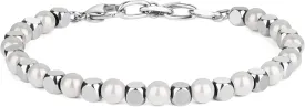 GAVU Men's Crystal Simple Beaded Bracelet for Men