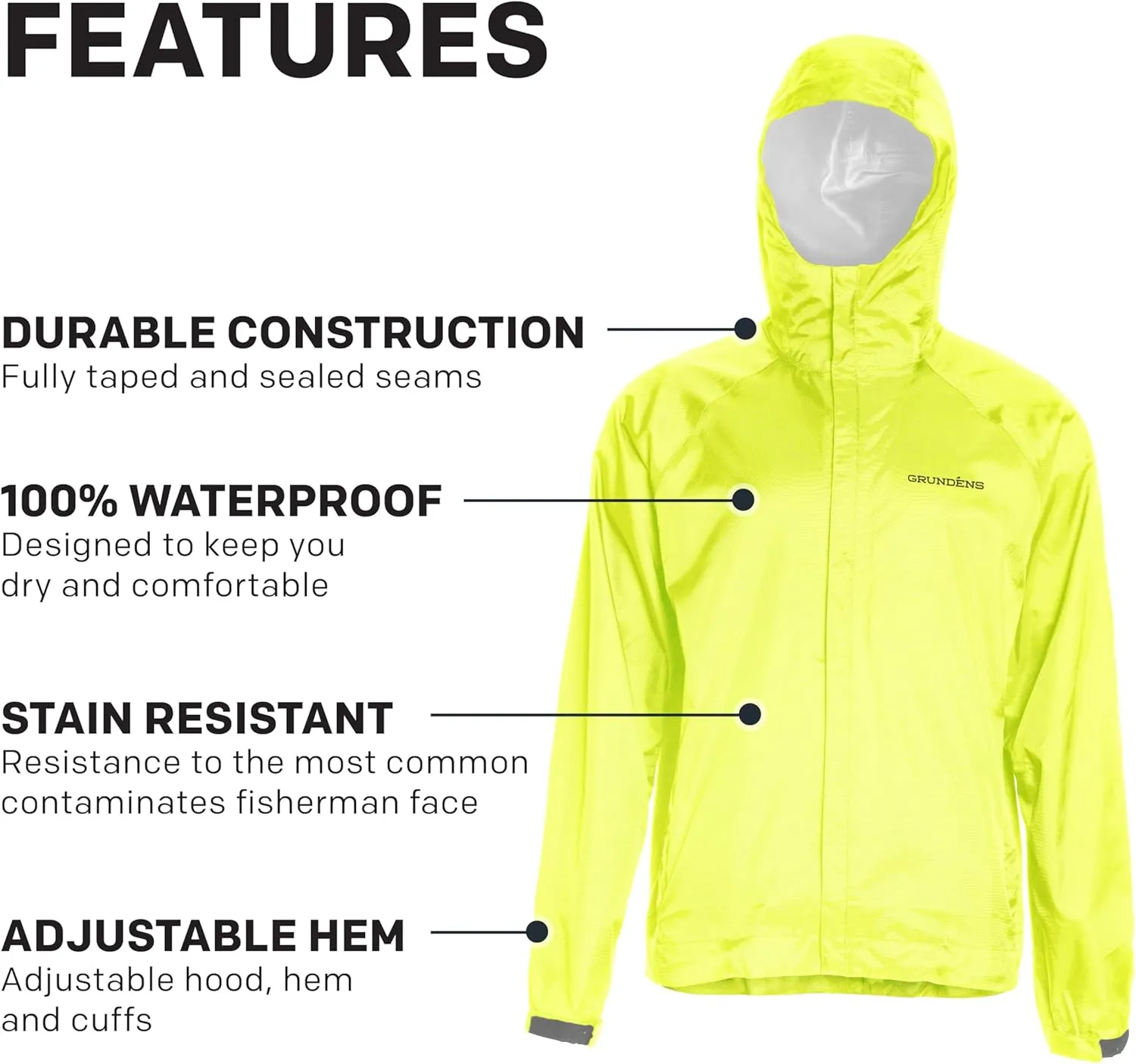 Grund??ns Weather Watch Hooded Fishing Jacket