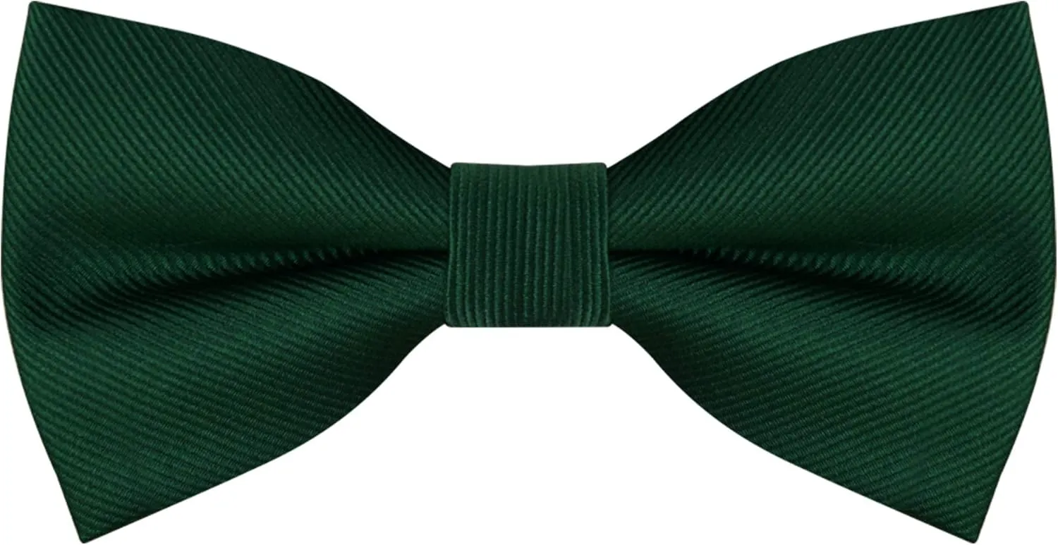 GUSLESON Suspenders & Bowtie Set Men's Elastic Band Suspenders   Bowtie for Wedding, Formal Events