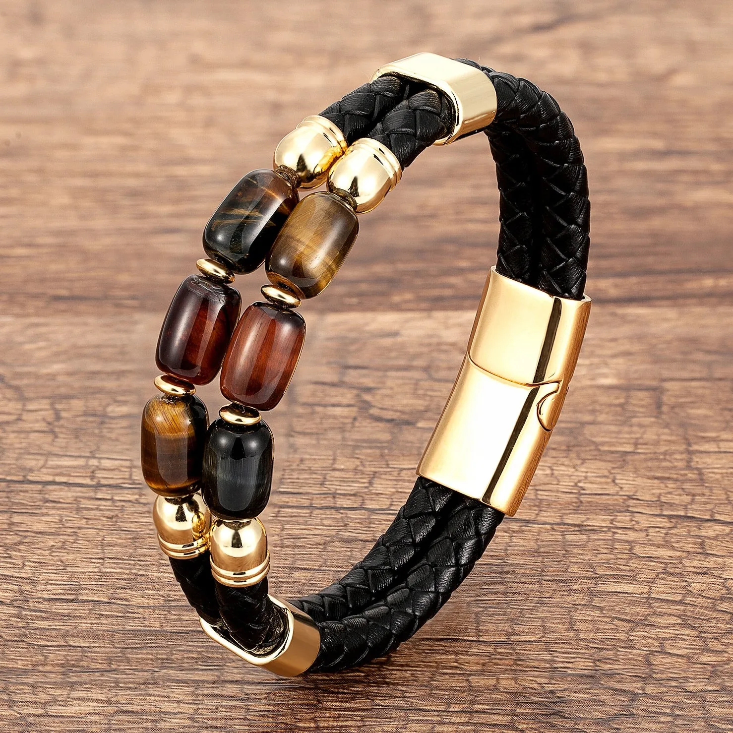 High Quality Natural Tiger Eye Bracelets For Men