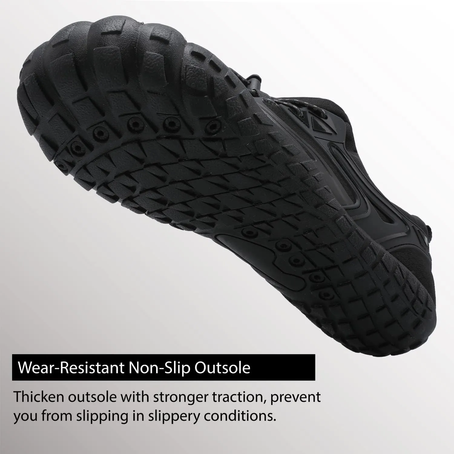L-RUN Barefoot Water Shoes Women Mens Aqua Sock Athletic Hiking Water Sports Shoes for Swim Beach Pool Sand Diving Walking