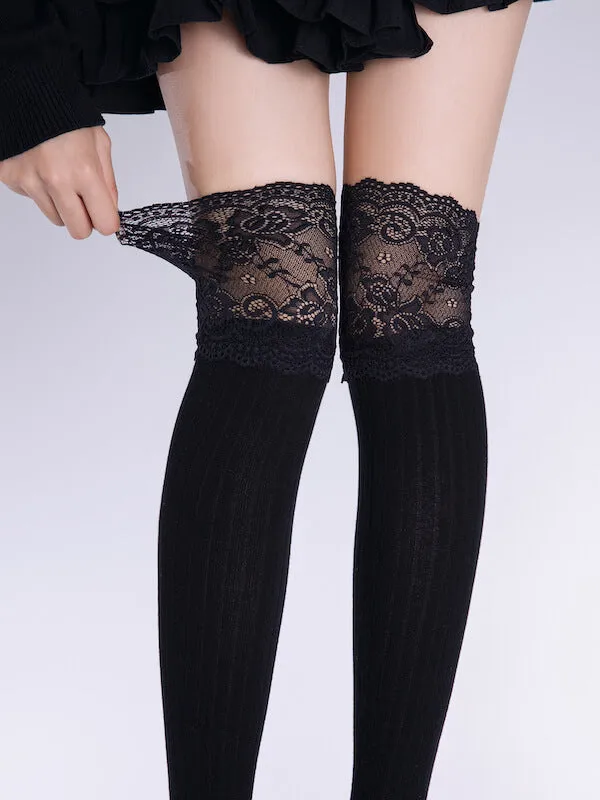 Lace angel lolita aesthetic stockings