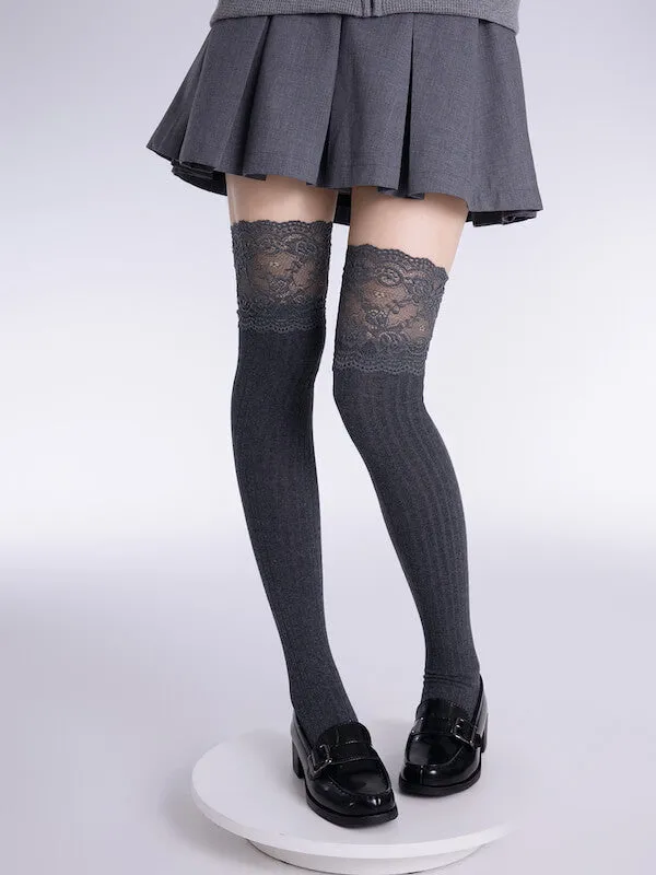 Lace angel lolita aesthetic stockings