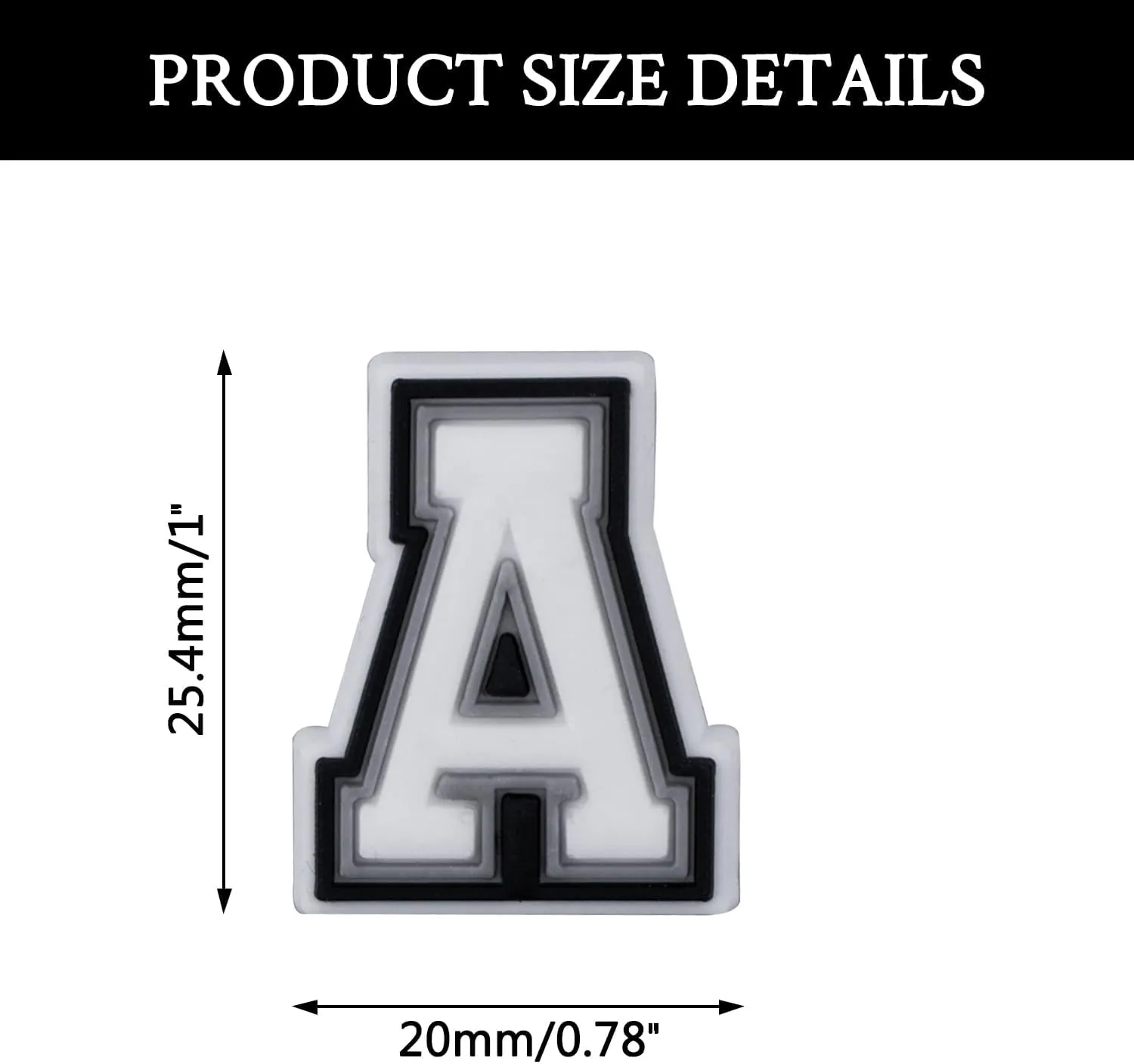 Letter Charms for Shoes, Adult Shoe Charms Letter Shoe Decoration Charms for Boys and Girls