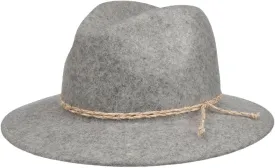 Lierys Tyrolean Mountain Hat Women/Men Grey 7-7 1/8 | Wool hat | Traveller hat | Autumn/Winter