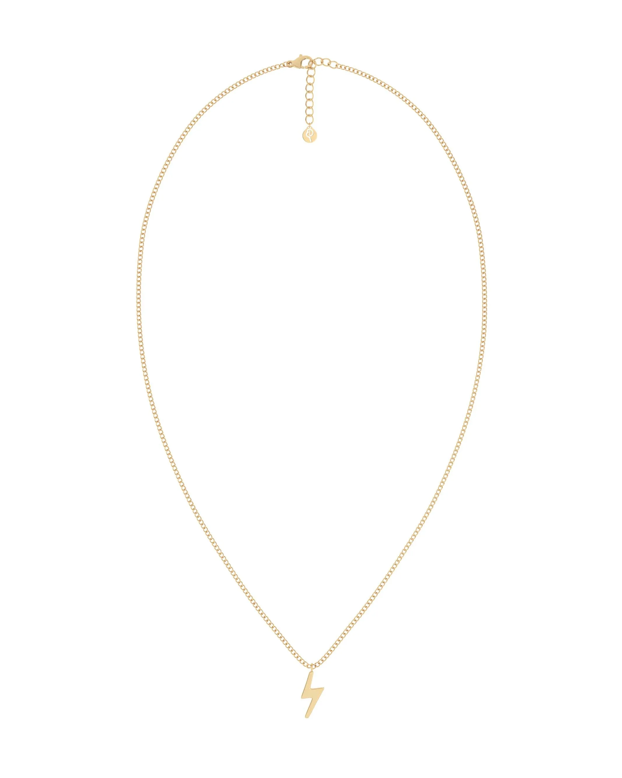 Lightning Necklace Gold