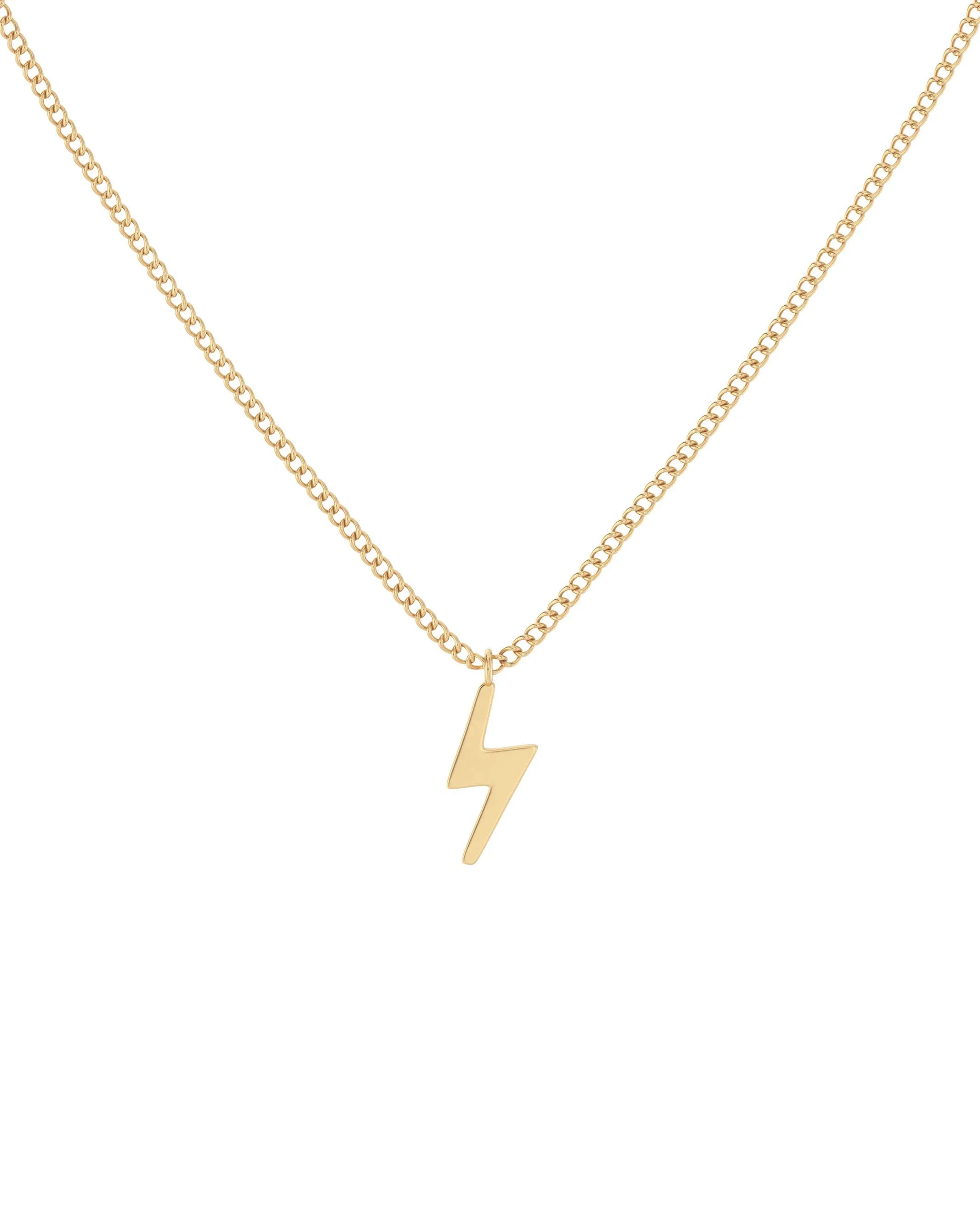 Lightning Necklace Gold