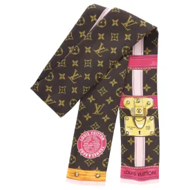 Louis Vuitton Summer Trunks Brown and Pink Bandeau Scarf