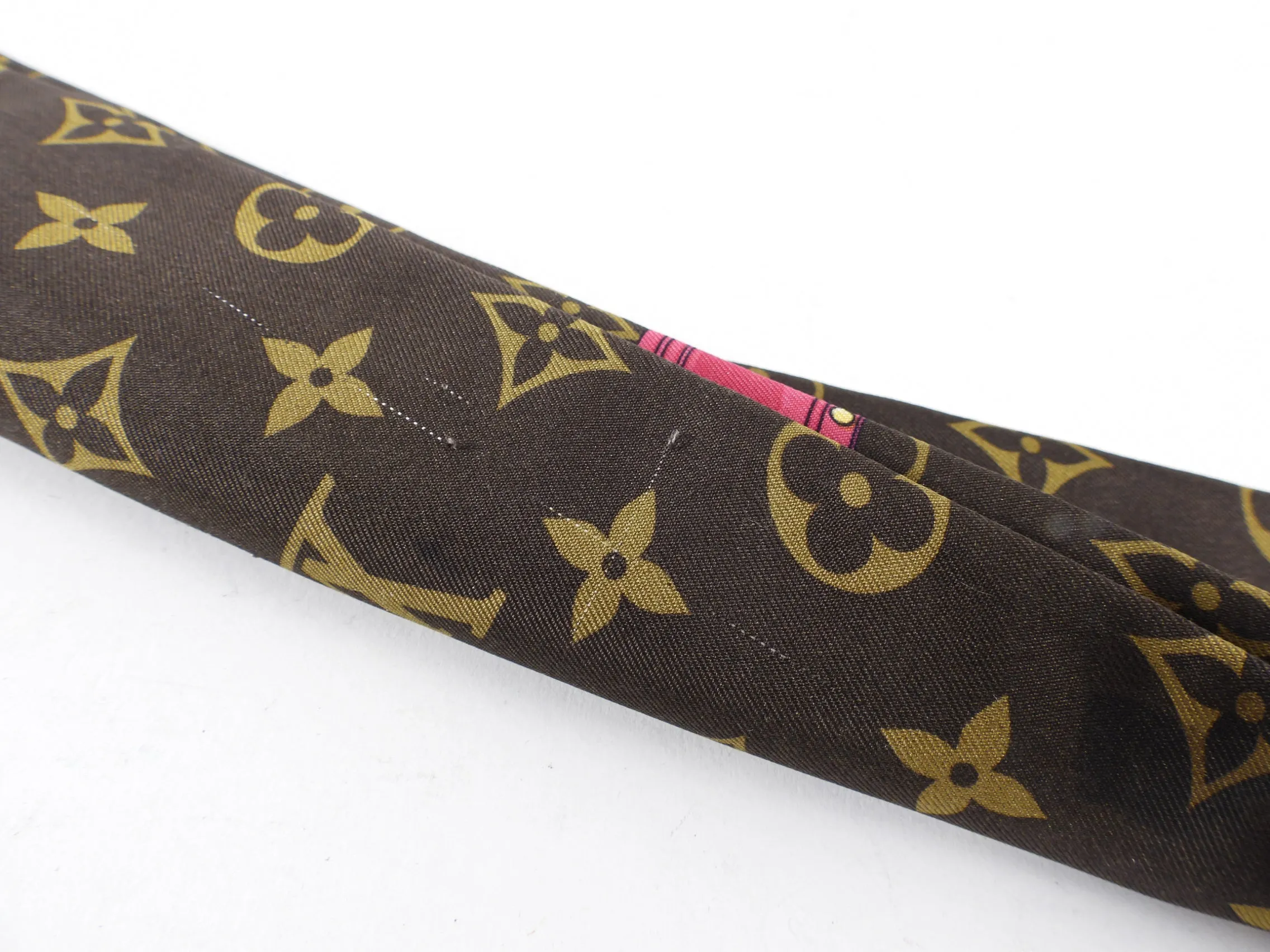 Louis Vuitton Summer Trunks Brown and Pink Bandeau Scarf