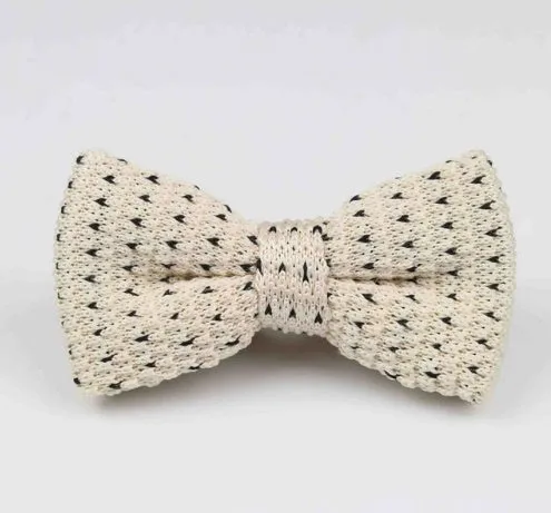 New Style Men Women Knit Bowtie Adjustable Butterfly Double Deck Neckwear Bowties Designer Knitting Dress Knitted Bow Tie