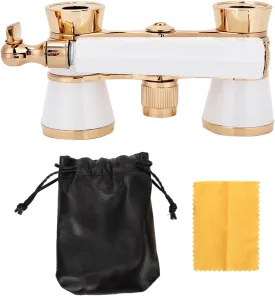 Opera Glasses, 3x25 Theater Binoculars, Binoculars Compact, with Carry Pocket, for Kids, Adults, Costume, Indoor Viewing