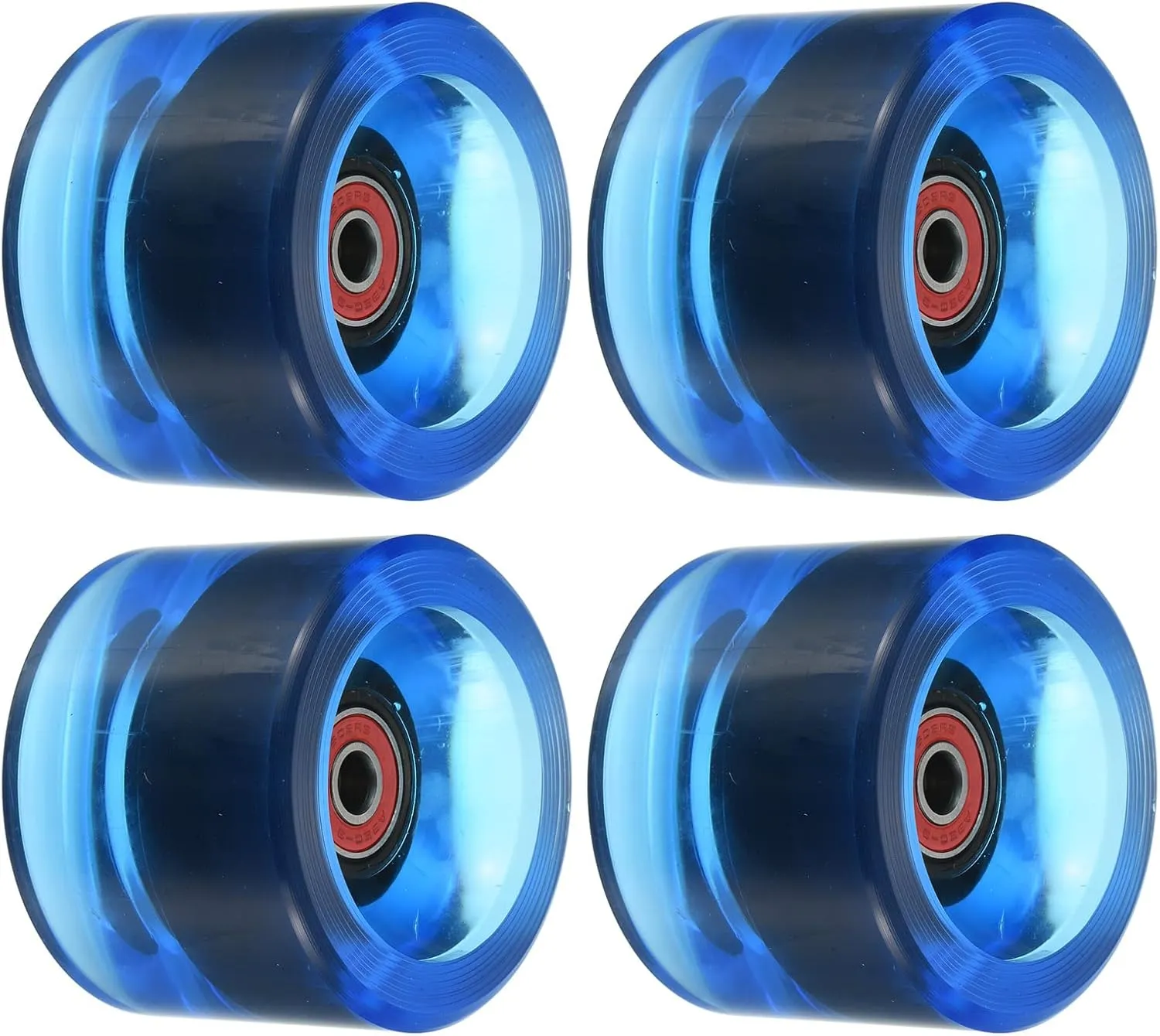 PATIKIL 78A Longboard Wheels with ABEC-9 Bearings, Soft Cruiser Wheels, Street Wheels for Skateboards Skateboard Wheel PU