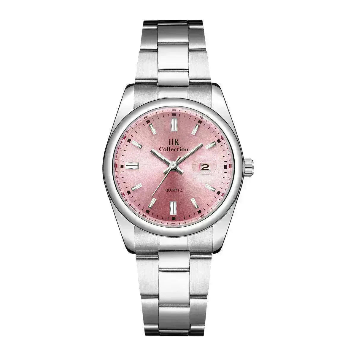 Quartz Calendar Waterproof Steel Strap Women's Watch