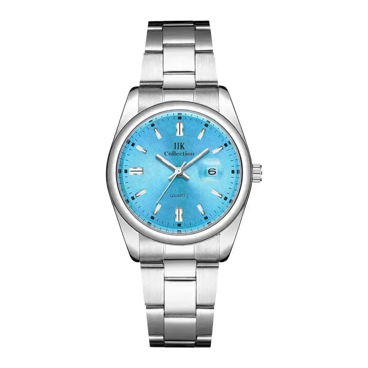 Quartz Calendar Waterproof Steel Strap Women's Watch