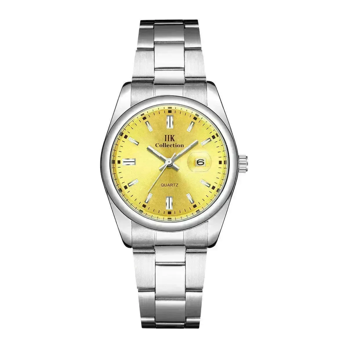 Quartz Calendar Waterproof Steel Strap Women's Watch