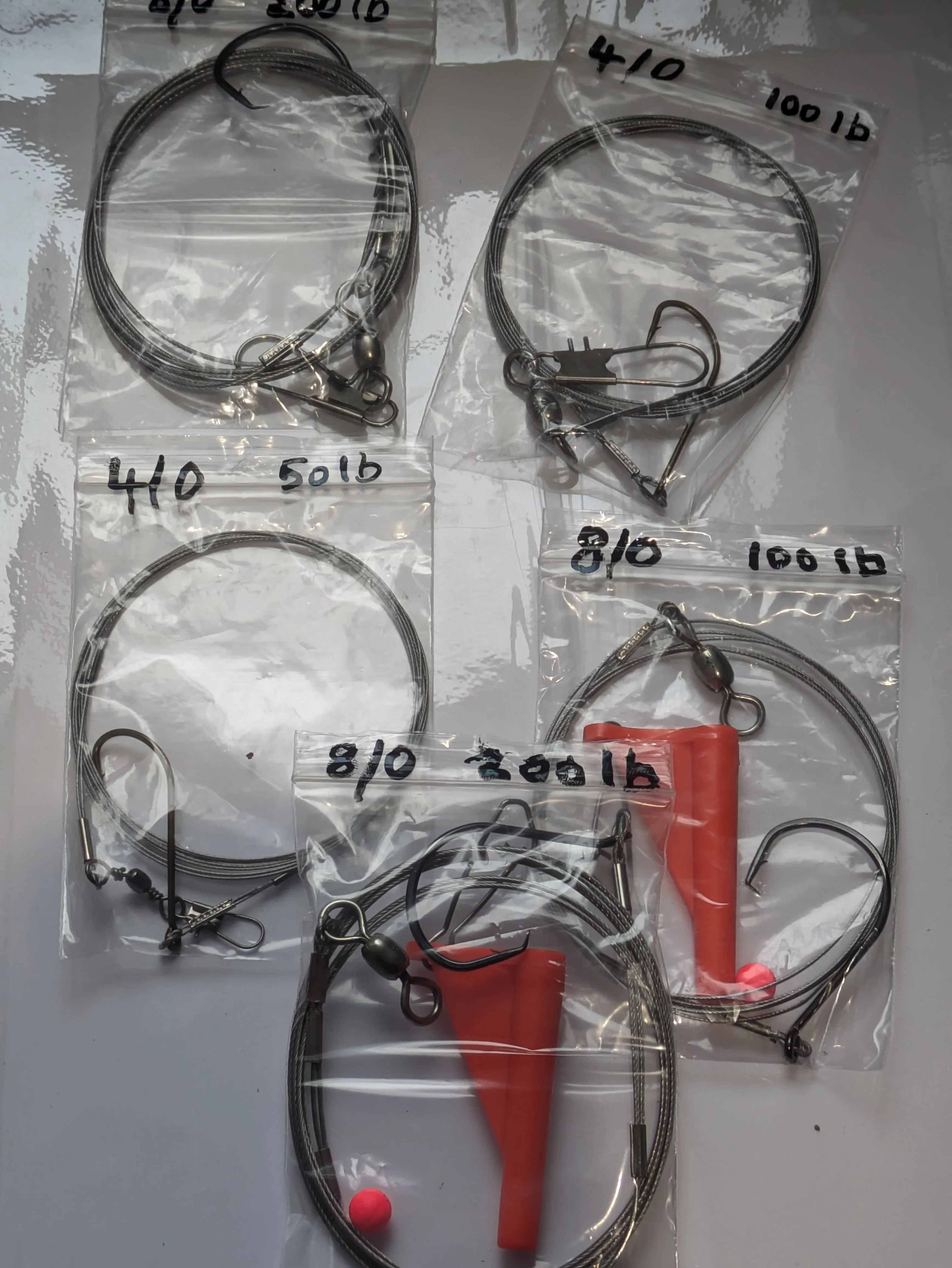 Ready To Go Sea Fishing Wire Trace Rigs