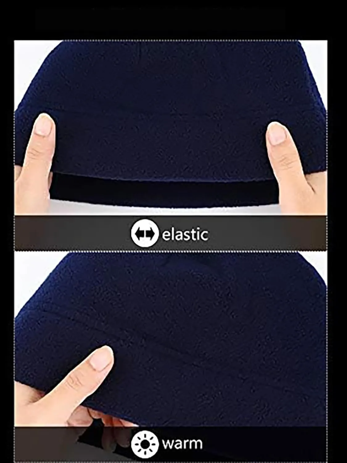 SATINIOR 4 Pieces Cotton Skull Caps for Men Women Fleece Beanies Hat Warm Soft Polar Beanie Hat Thick Windproof Winter