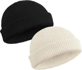 SATINIOR Trawler Beanie Watch Hat Roll-up Edge Skullcap Fisherman Beanie for Women Men