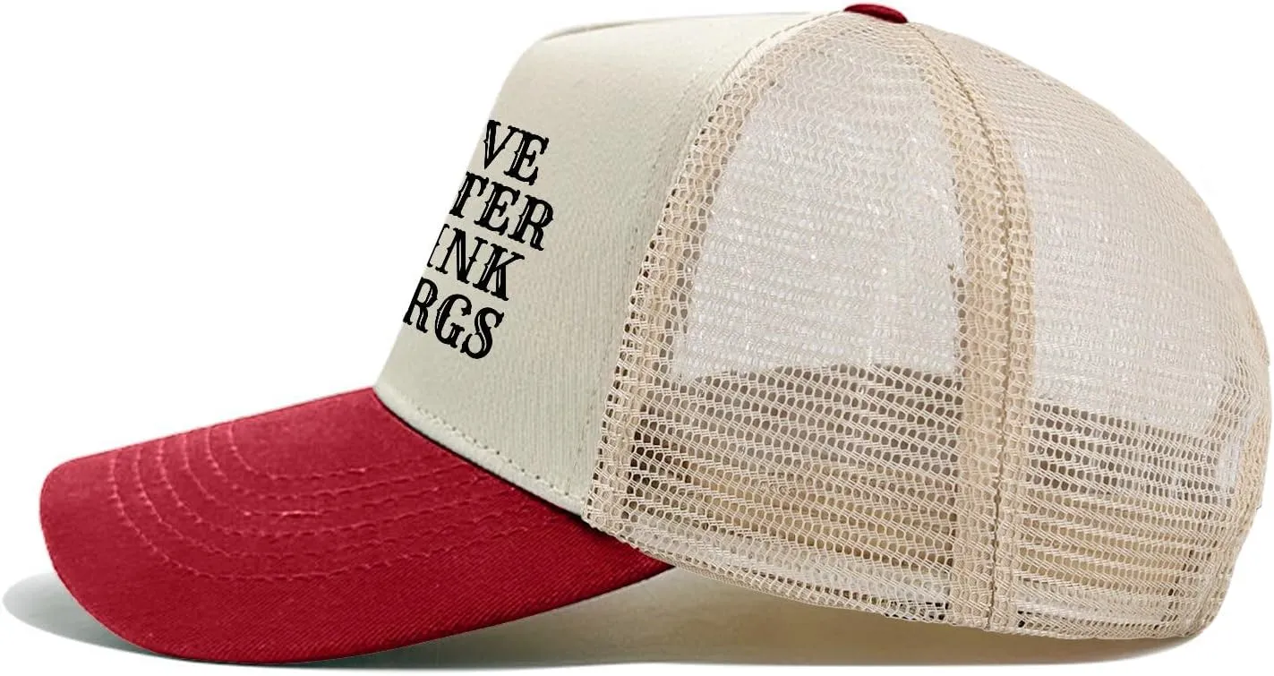 Save Water Drink Margs Trucker Hat Men Funny Mesh Cap for Summer