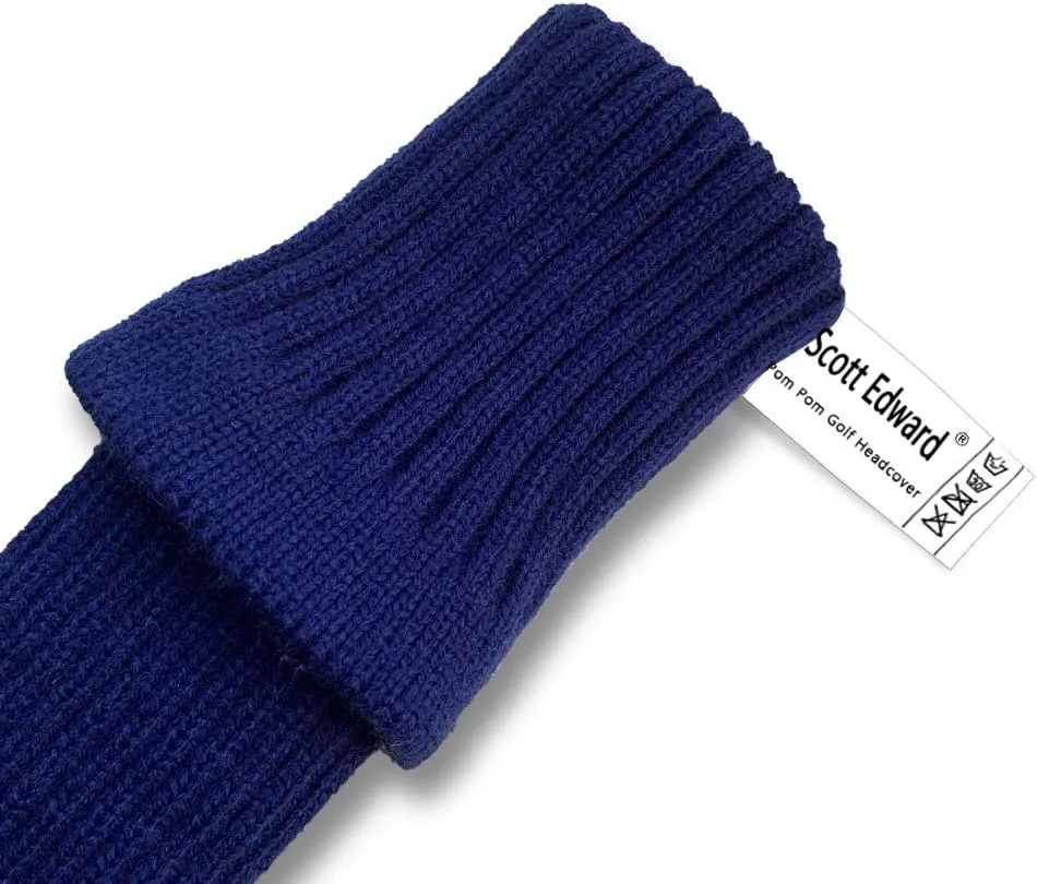 Scott Edward Knit Wood Golf Club Head Covers 4 Pieces Knitted Item Fit Over Well Driver Wood(460cc) Fairway Wood and Hybrid(UT)