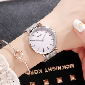 Simple Ultra-thin Mesh Strap Women's Watch